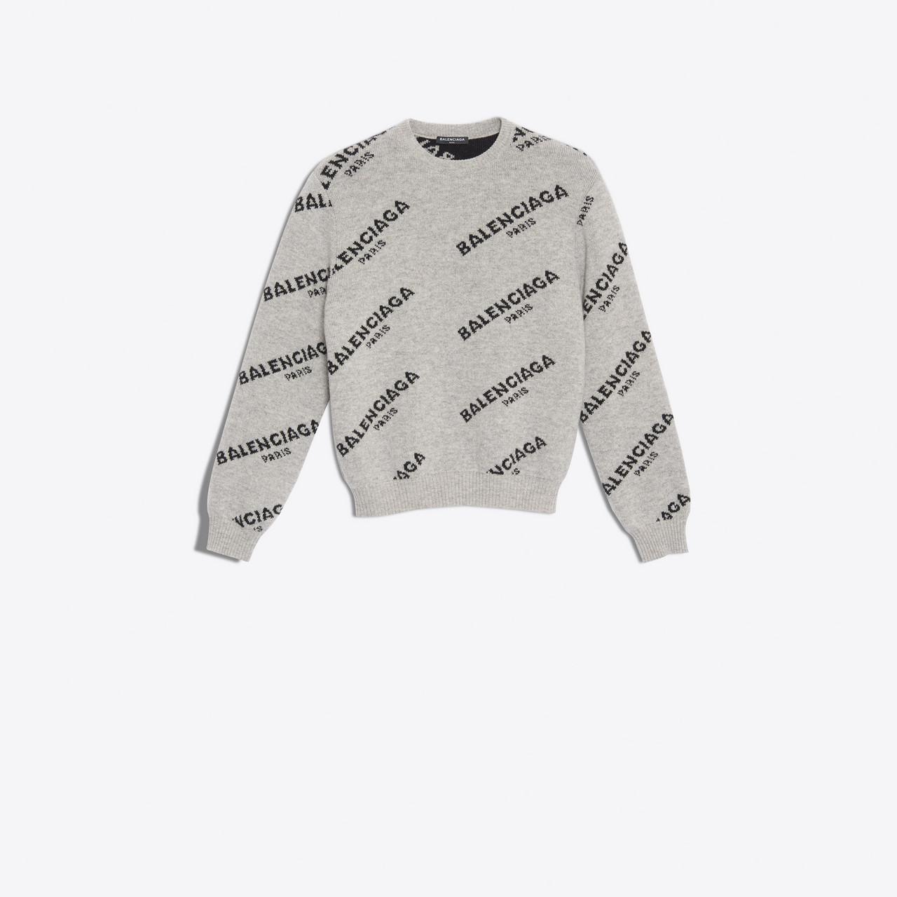 grey balenciaga sweater