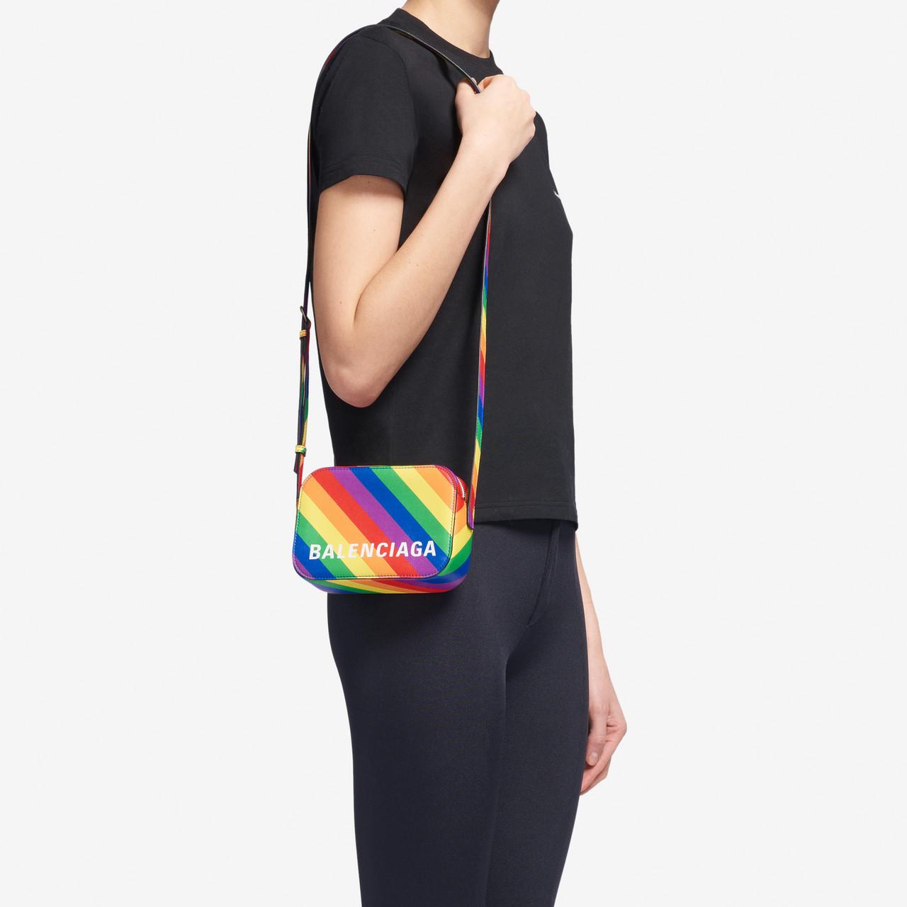 Balenciaga Leather Rainbow Ville Camera Bag Xs | Lyst