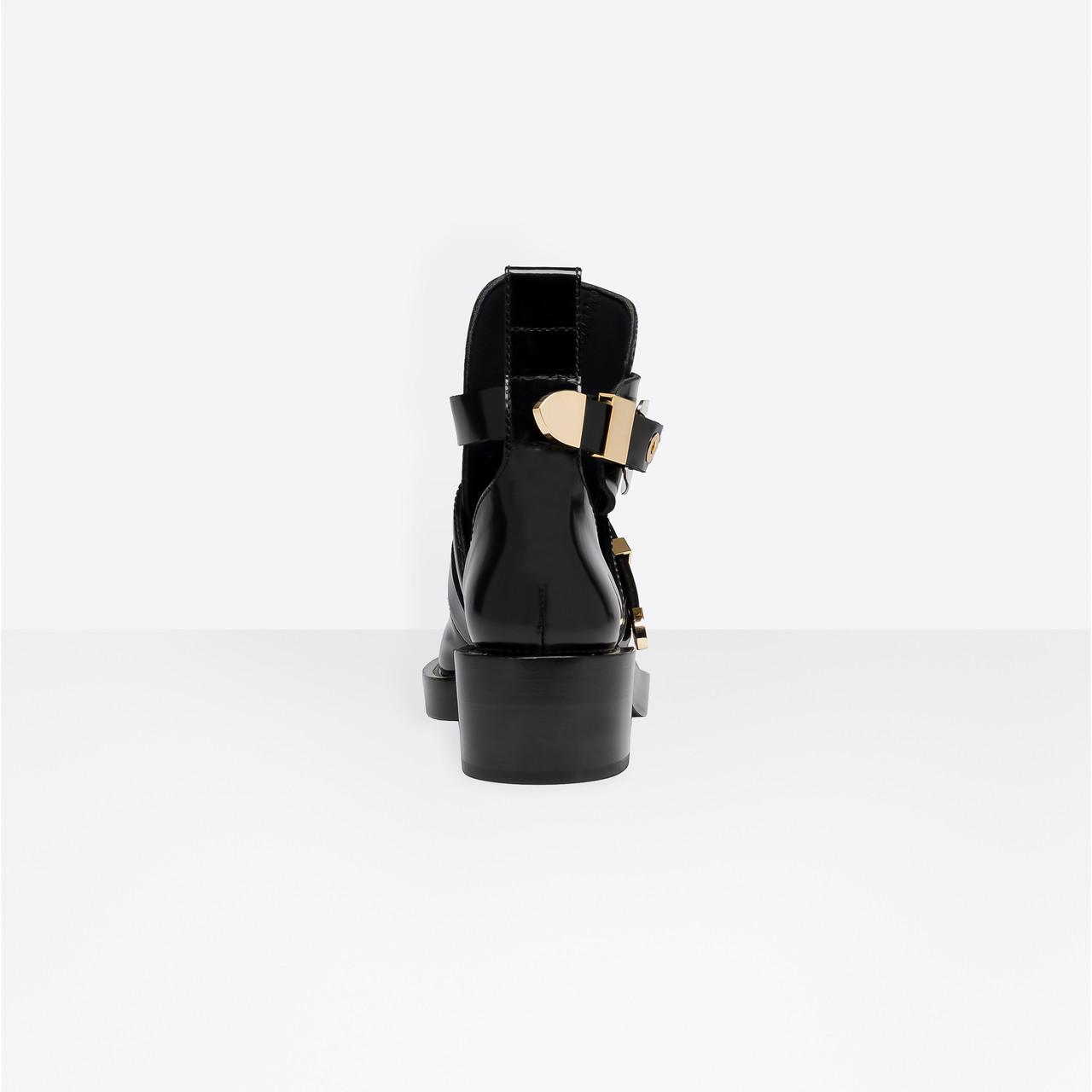 balenciaga ceinture ankle boots white