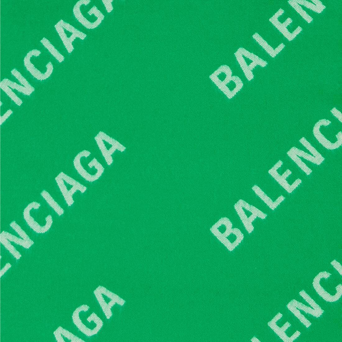 Balenciaga Allover Logo Macro Scarf in Green | Lyst