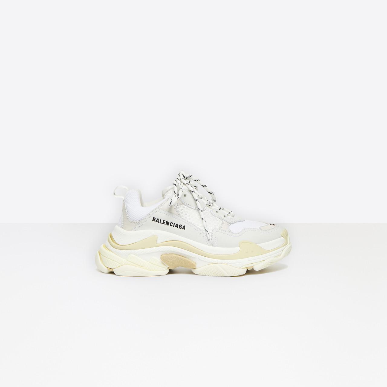 white triple s balenciaga women's