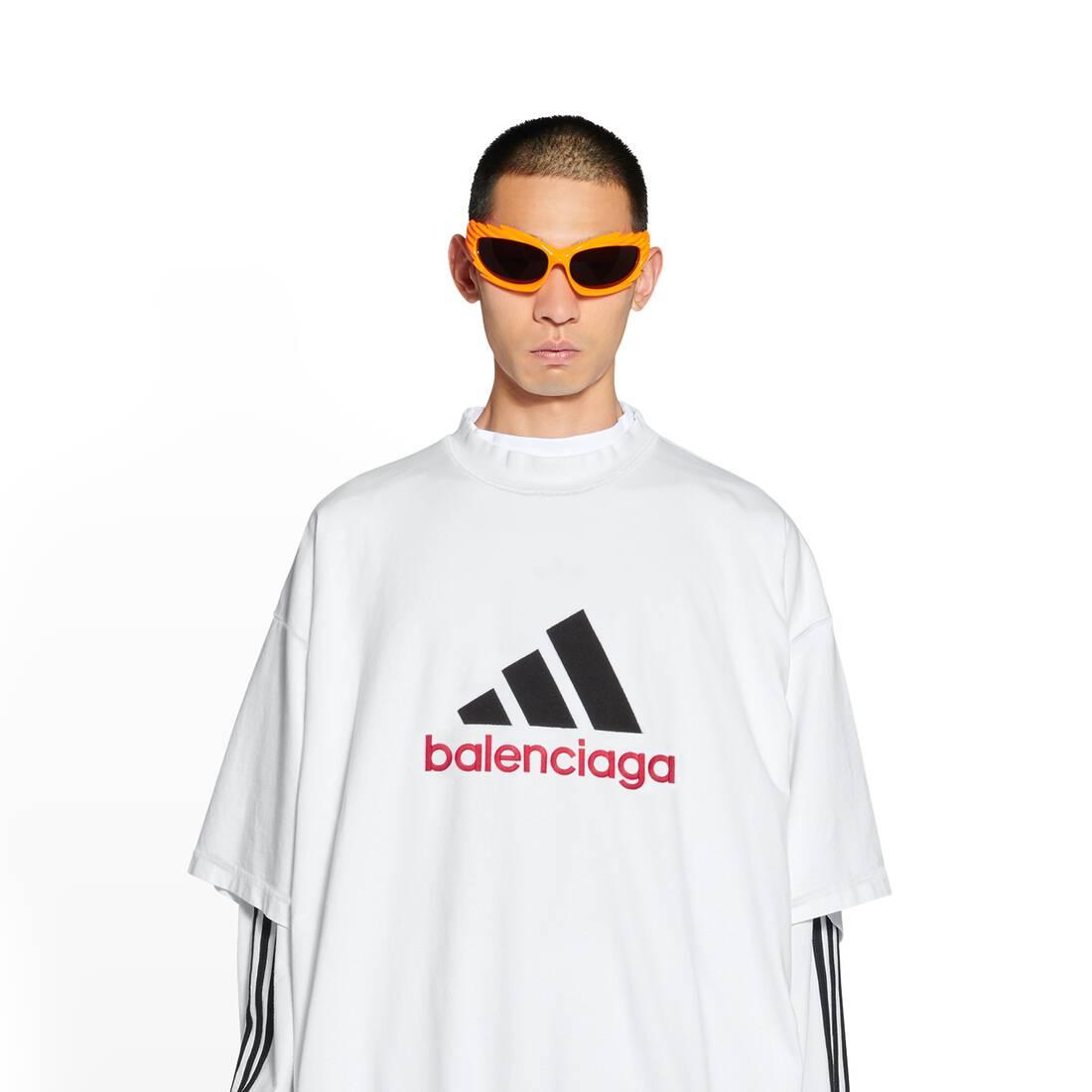 Balenciaga / Adidas T-shirt Oversized in White | Lyst
