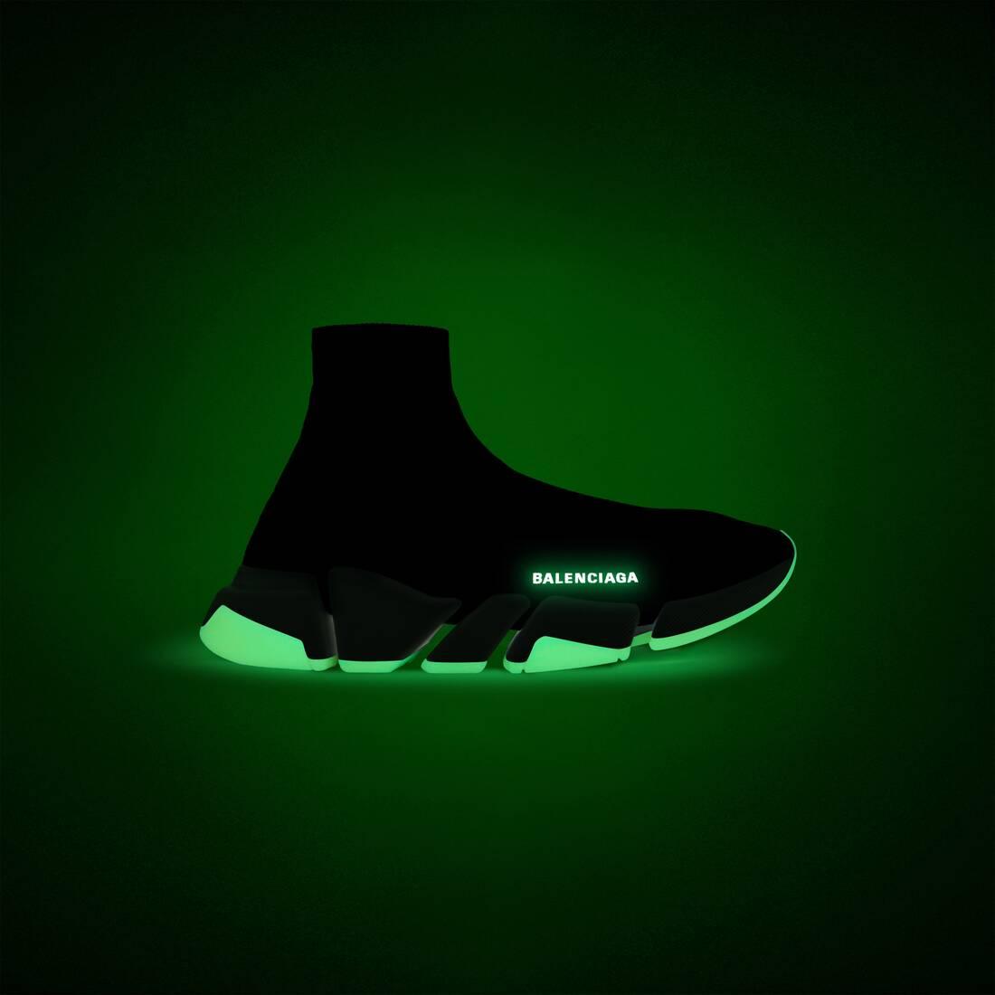 Balenciaga Speed 2.0 Recycled Knit Sneaker Glow In The Dark in Black Lyst