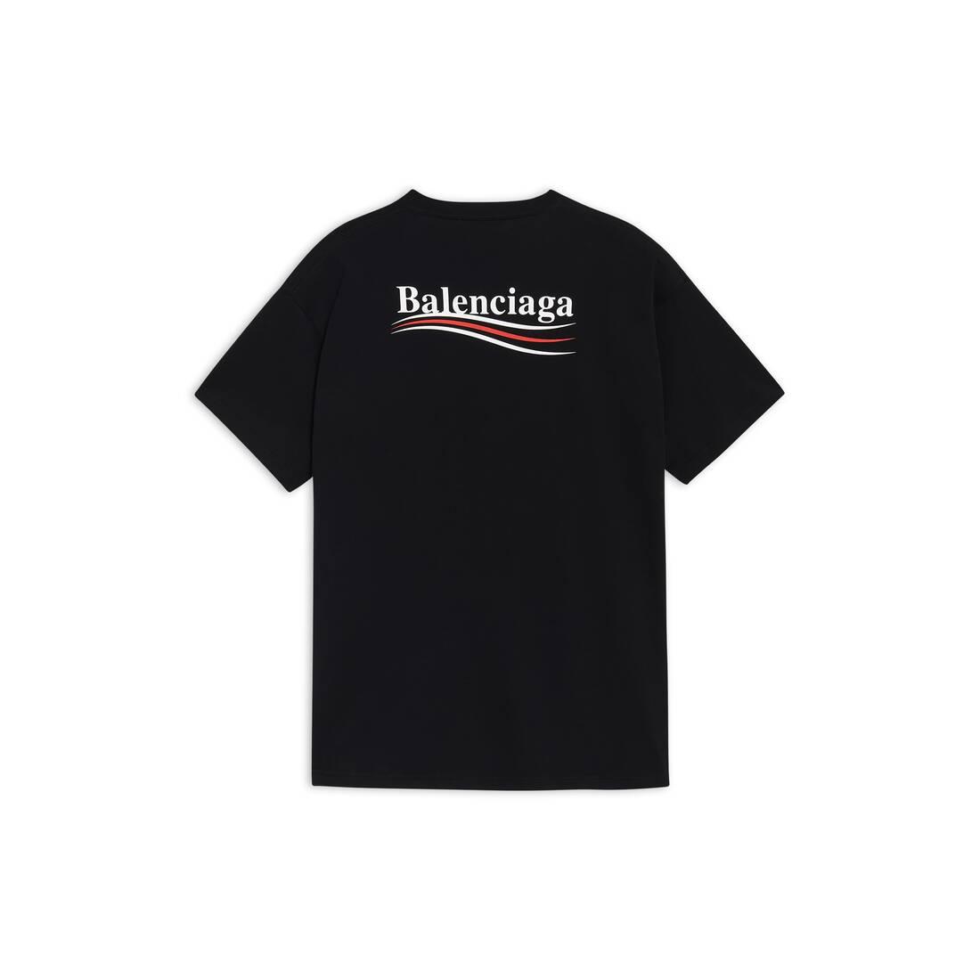 Balenciaga Political Campaign T-shirt Regular Fit in Black for Men | Lyst