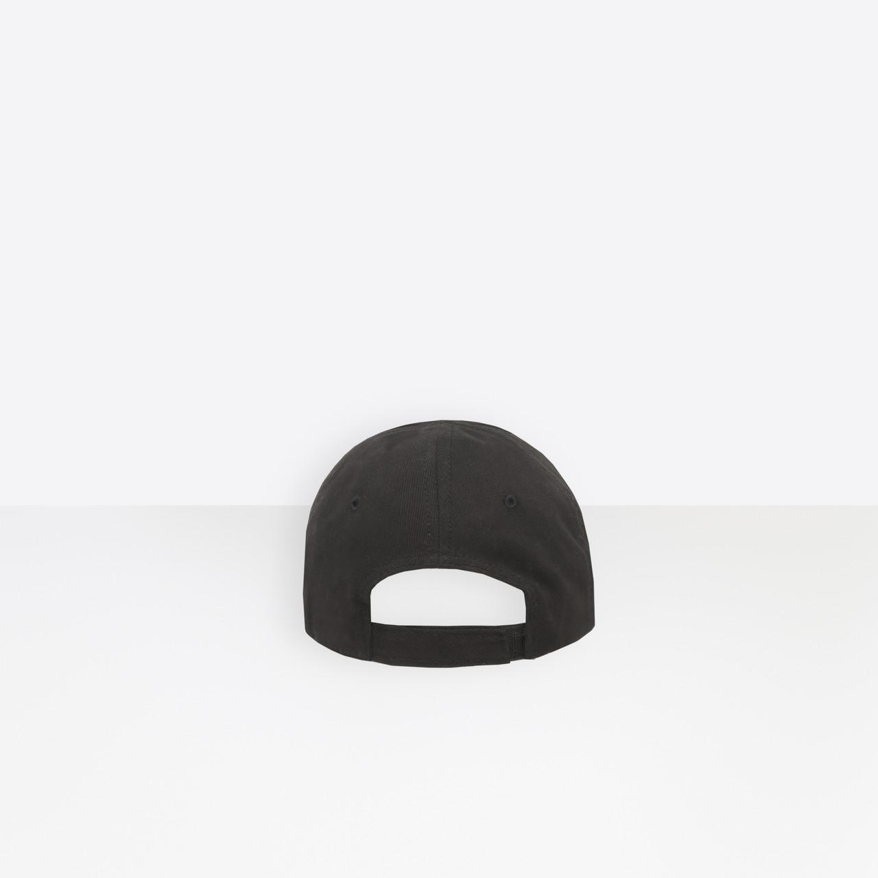 Balenciaga Crew Cap in Black | Lyst
