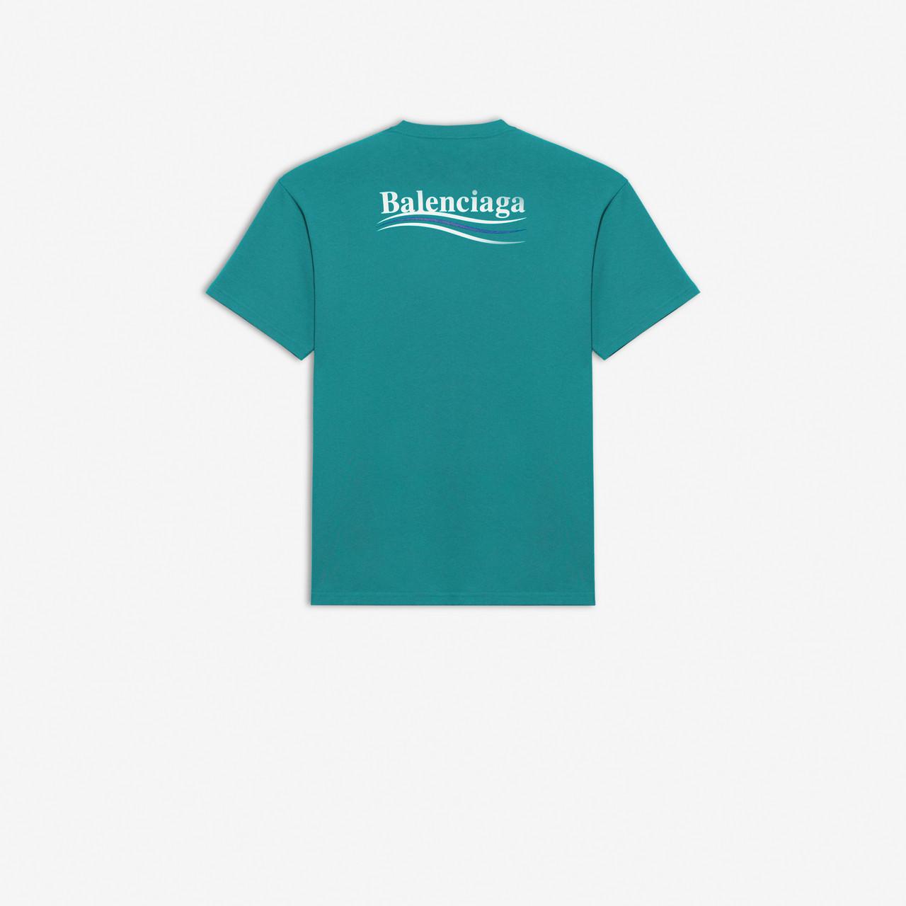 Camiseta balenciaga verde sale