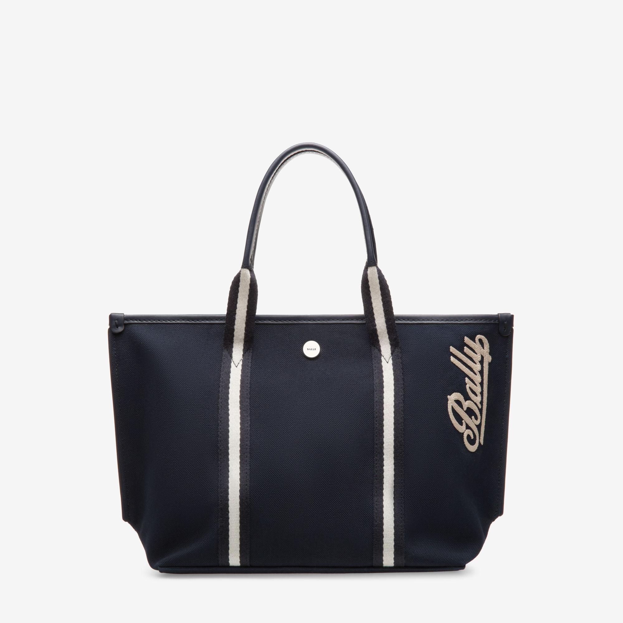 small black canvas tote bag