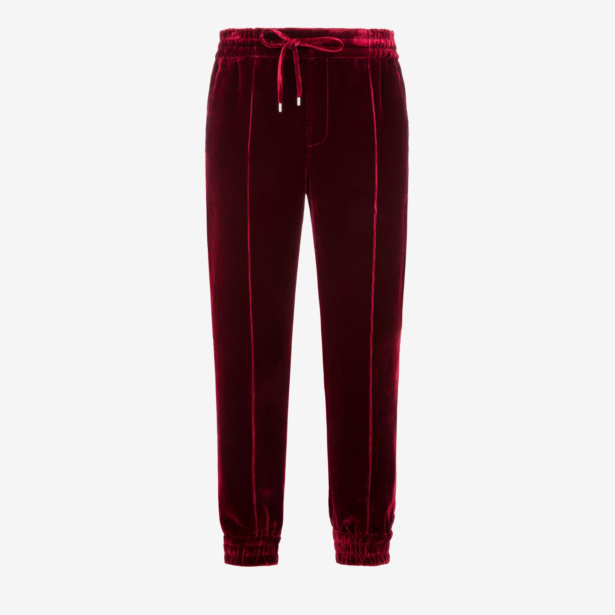 velvet tracksuit pants