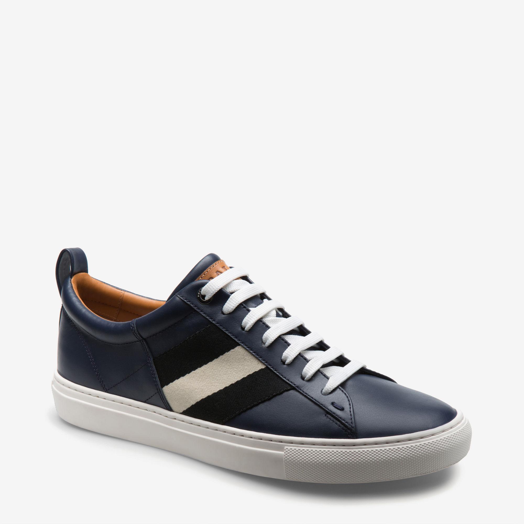 Bally Leather Sneakers For Men in Blue for Men Lyst