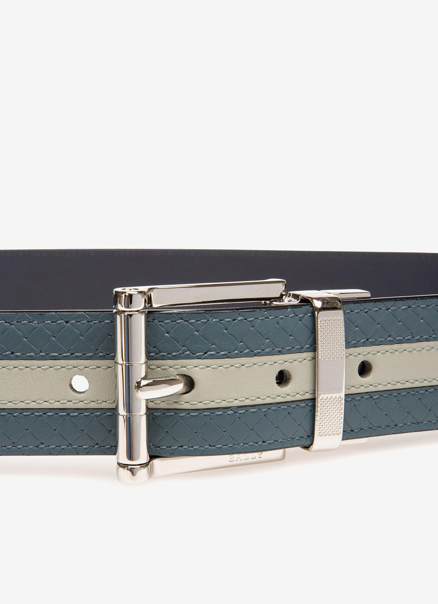 bally belt blue