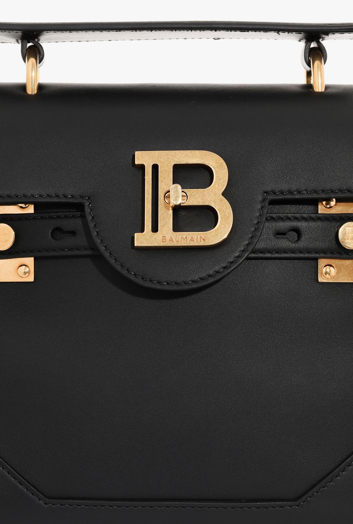 Balmain Smooth Leather B-buzz 23 Bag in Black - Lyst