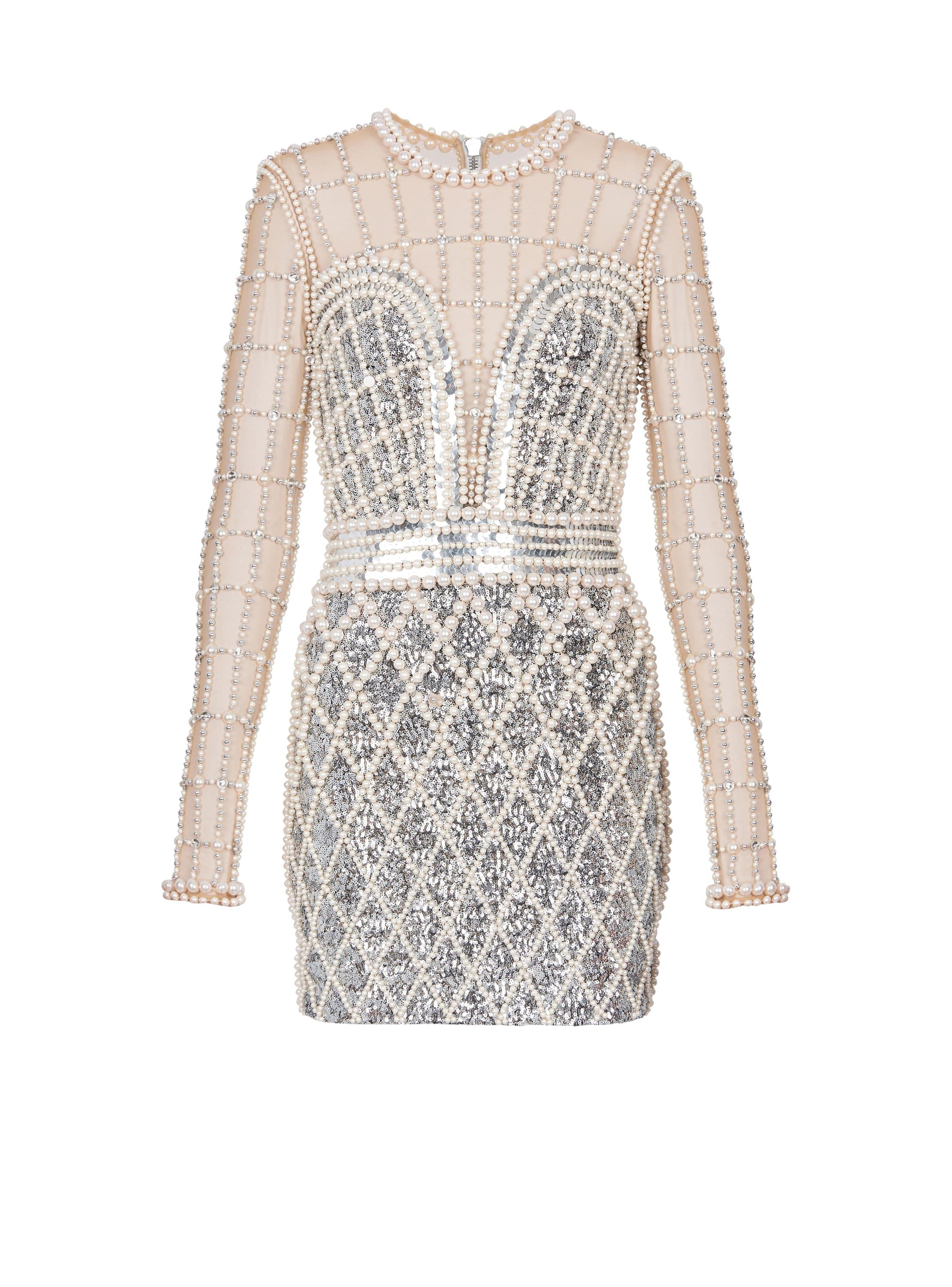 simple short gold dresses Gold Short Sequin Dress With Cowl Neck