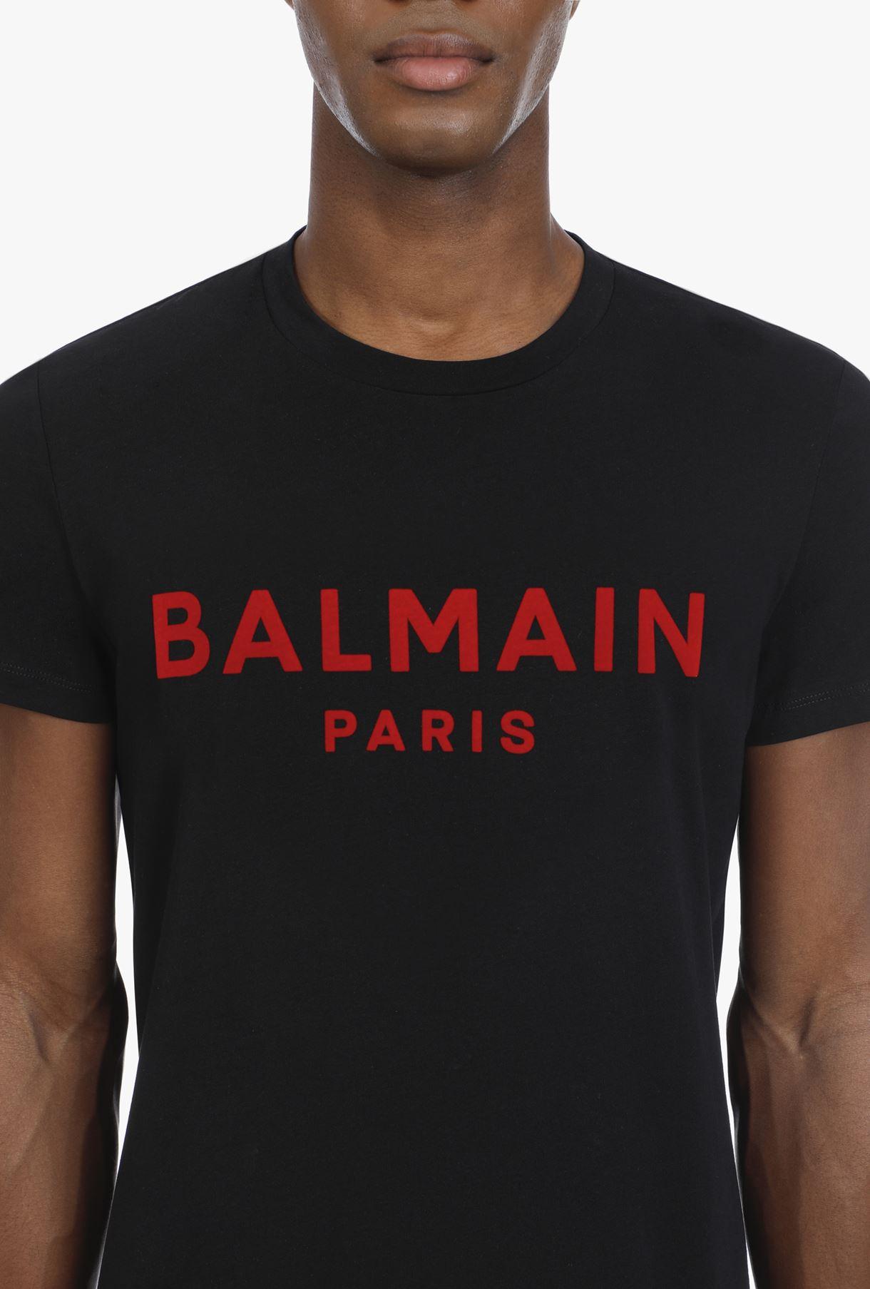 black balmain shirt