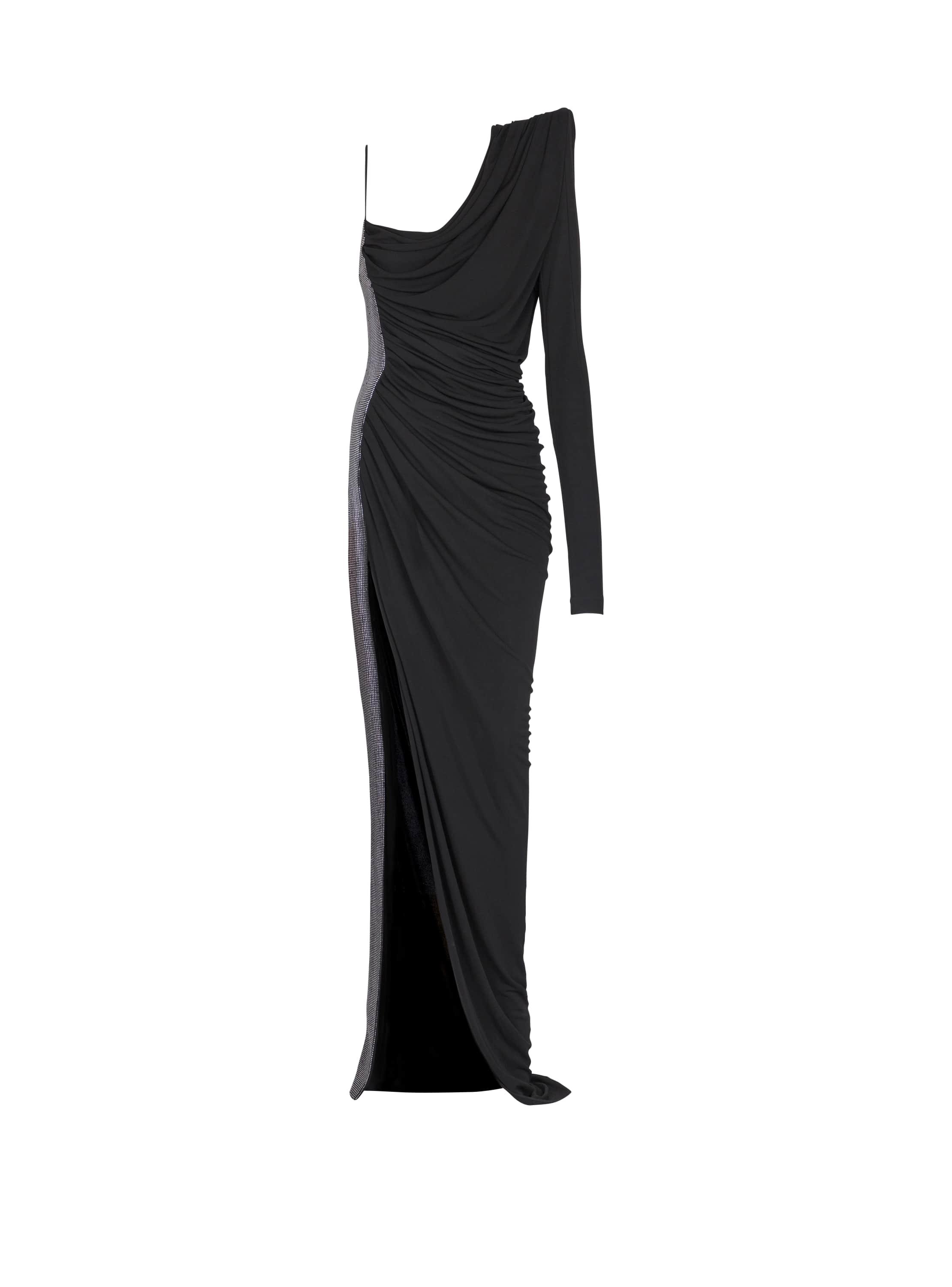ワンピースその他 BALMAIN Women Dresses TF16986I334 EAB Black Two-tone knit dress with buttons black black - Women | BALMAIN