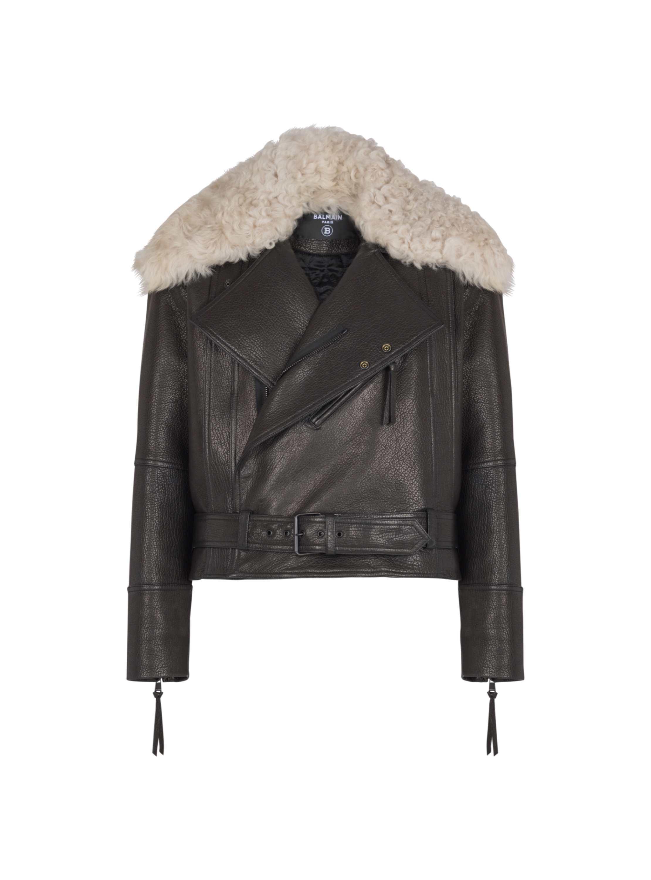 Balmain Leather jackets for Men | Online Sale up to 60% off | Lyst