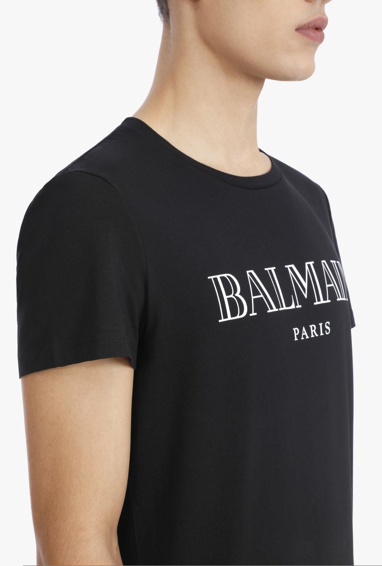 Balmain T-shirt in Black for Men - Lyst