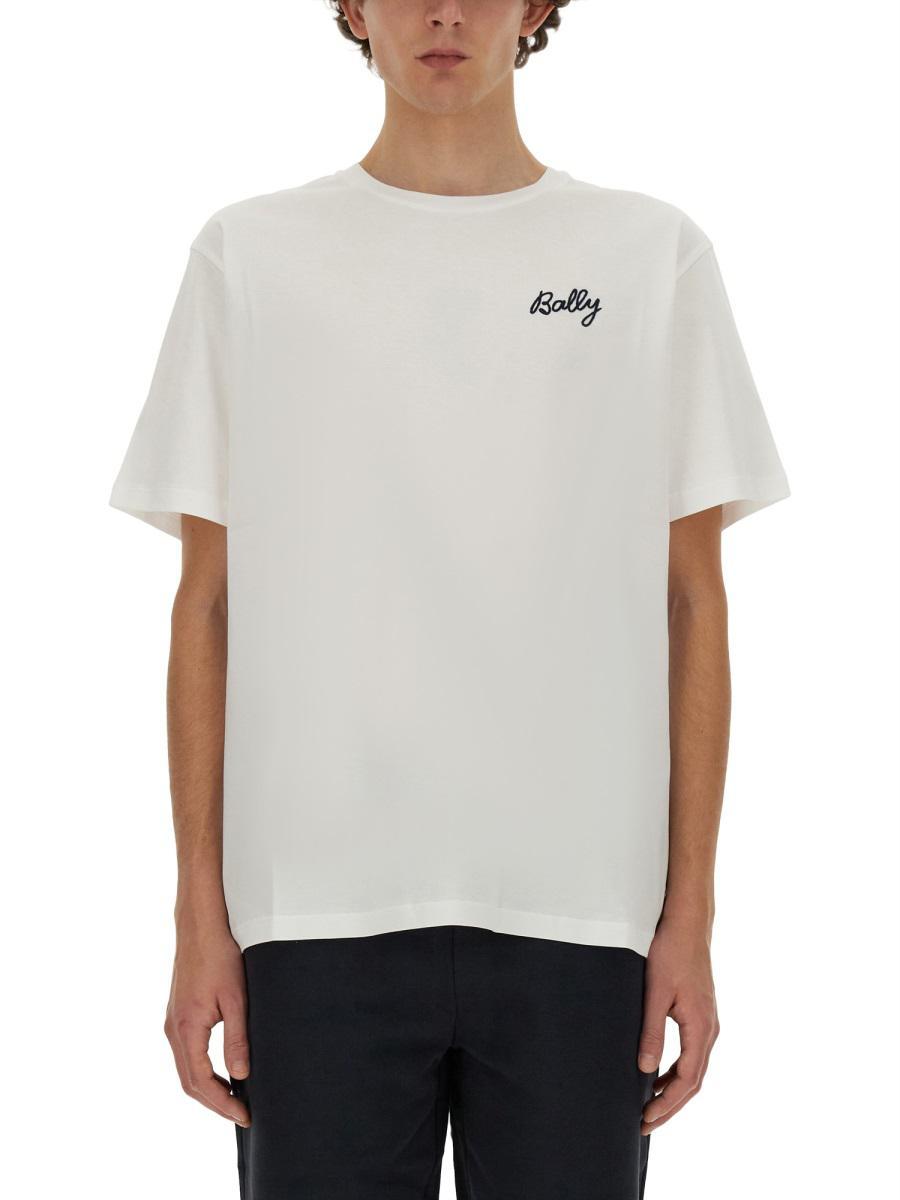 BALLY|SHORT-SLEEVED ROUND NECK T-SHIRTS (MJE04TCO018-U0 Bally Short sleeve t-shirts for Men | Online Sale up to 77