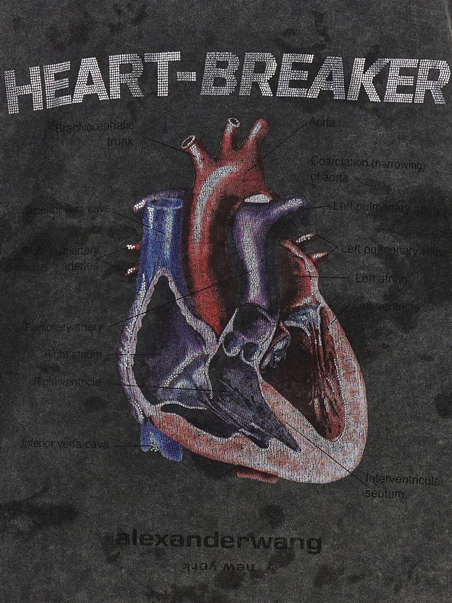 Alexander Wang 'Heartbreaker' T-Shirt in Black | Lyst