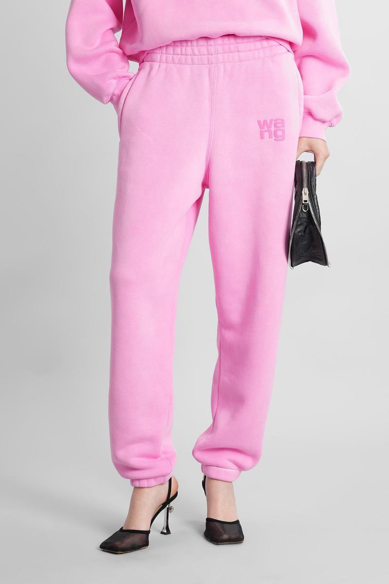 パンツ ALEXANDER WANG Women Straight Pants 4CC3244403 936C PINK Alexander Wang piped-trim Track Pants | Pink | FARFETCH
