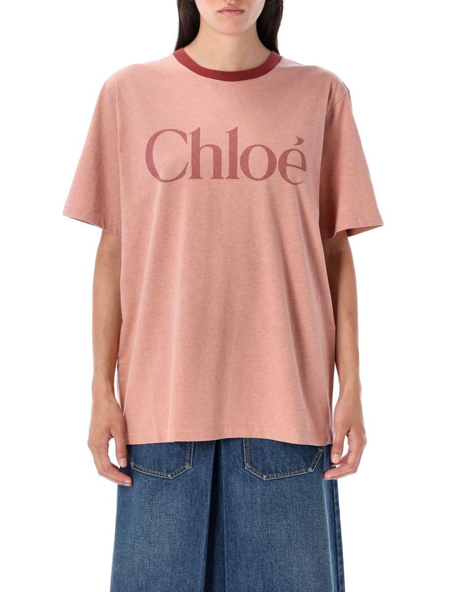Tシャツ・カットソー CHLOE Woman T-Shirt Pink CH25AJH11170 6H1 w421.jpg