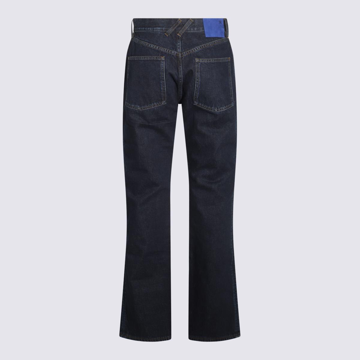デニム・ジーパン BURBERRY DARK BLUE DENIM JEANS Men's Faded Denim Jeans - Burberry - Men | WE IN STYLE
