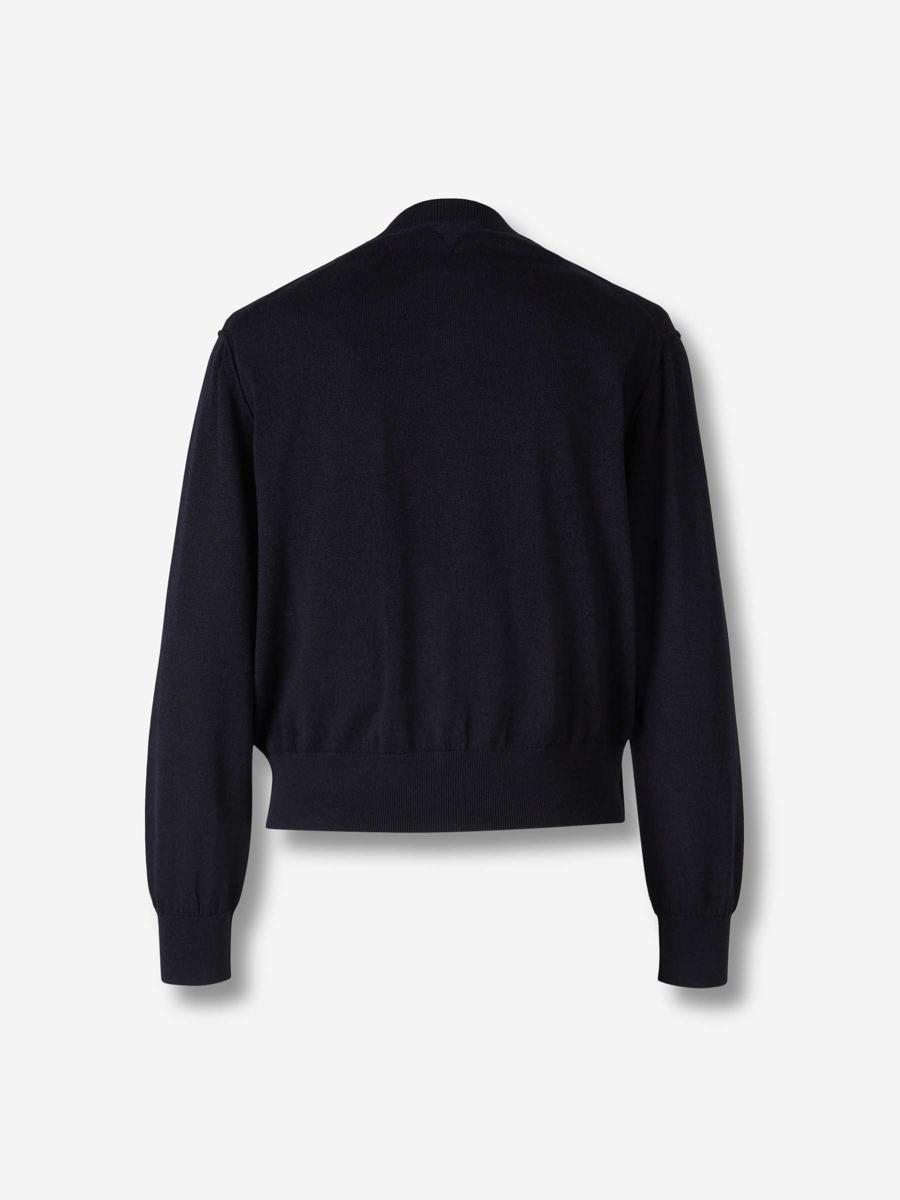 ジャケット BOTTEGA VENETA Black Wool Blend Cardigan Bottega Veneta Cardigans for Women | Online Sale up to 62