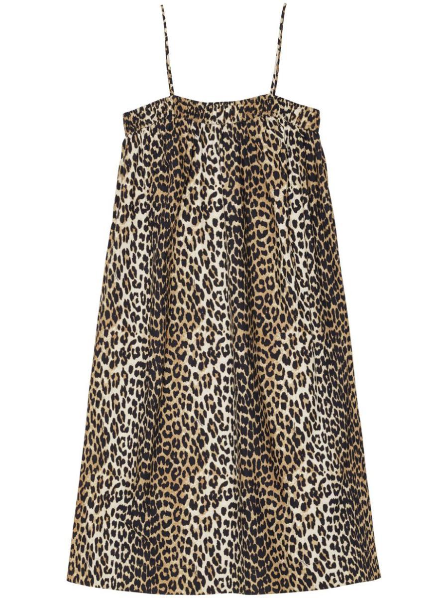 ワンピース GANNI Woman Dress Multicolor F9758 943 Ganni Women's Seneca Silk Dress - Multicolour | Coggles