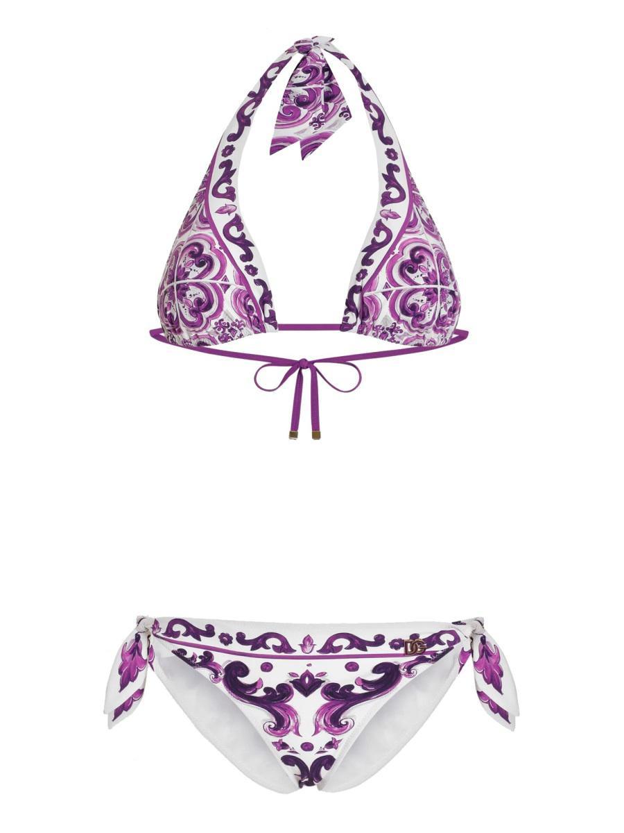 ビキニ Dolce & Gabbana 'Maiolica' print bikini (O8A27JONO19 IP3TN) Dolce & Gabbana 'maiolica' Print Bikini | italist