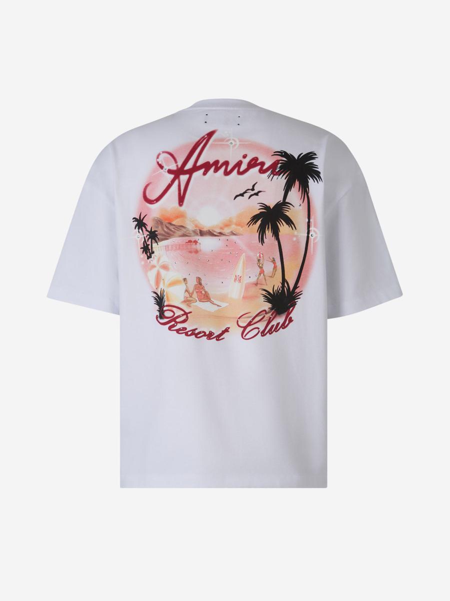 【関税込・国内発送】AMIRI COTTON LOGO TEE Amiri Cotton T-Shirt With Front Logo Print - Black