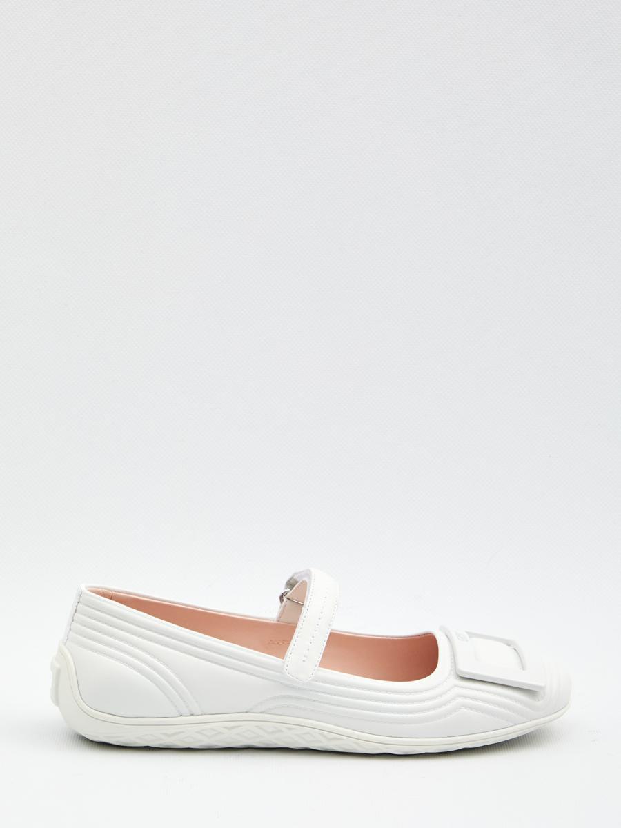 フラットシューズ ROGER VIVIER Woman Ballet flats White RVW40440940BSS C019 ROGER VIVIER: Ballet flats woman - White | Roger Vivier