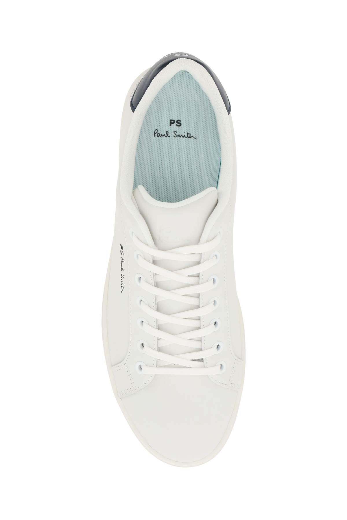 PS by Paul Smith Leather 'rex' Sneakers With Zebra Logo in White 