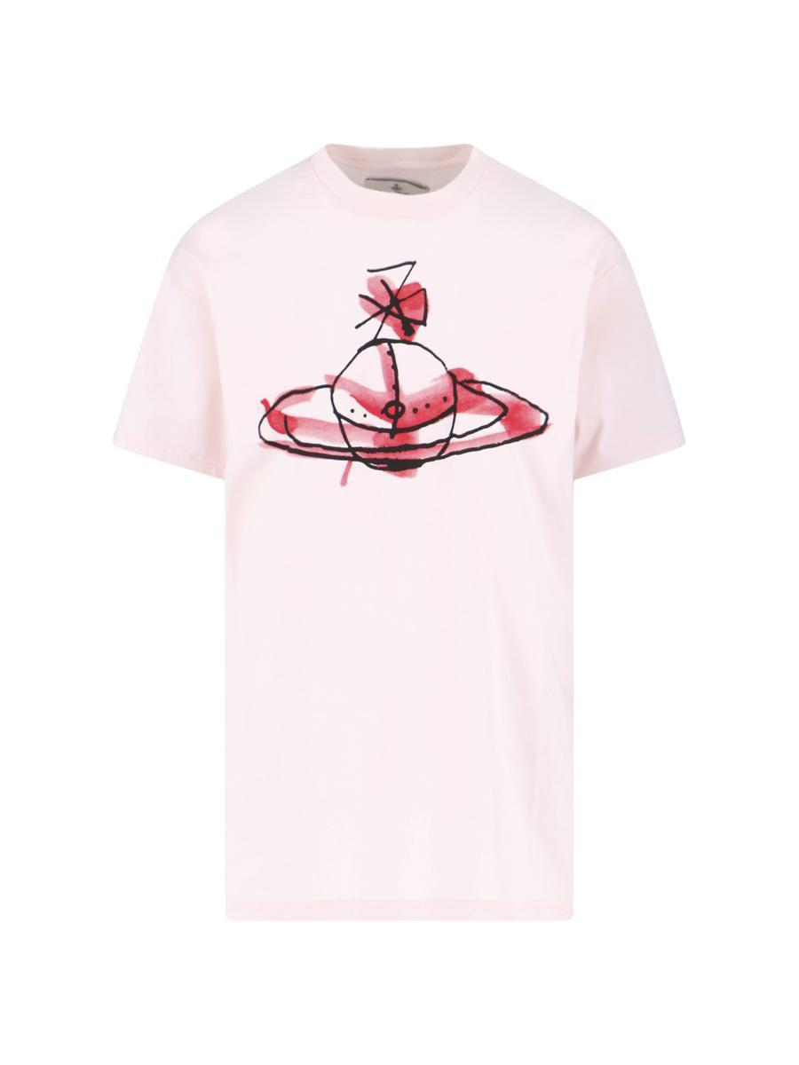 Tシャツ・カットソー Vivienne Westwood Pastel pink cotton t-shirt VIVIENNE WESTWOOD | Bust Classic T-Shirt | Women | Pink