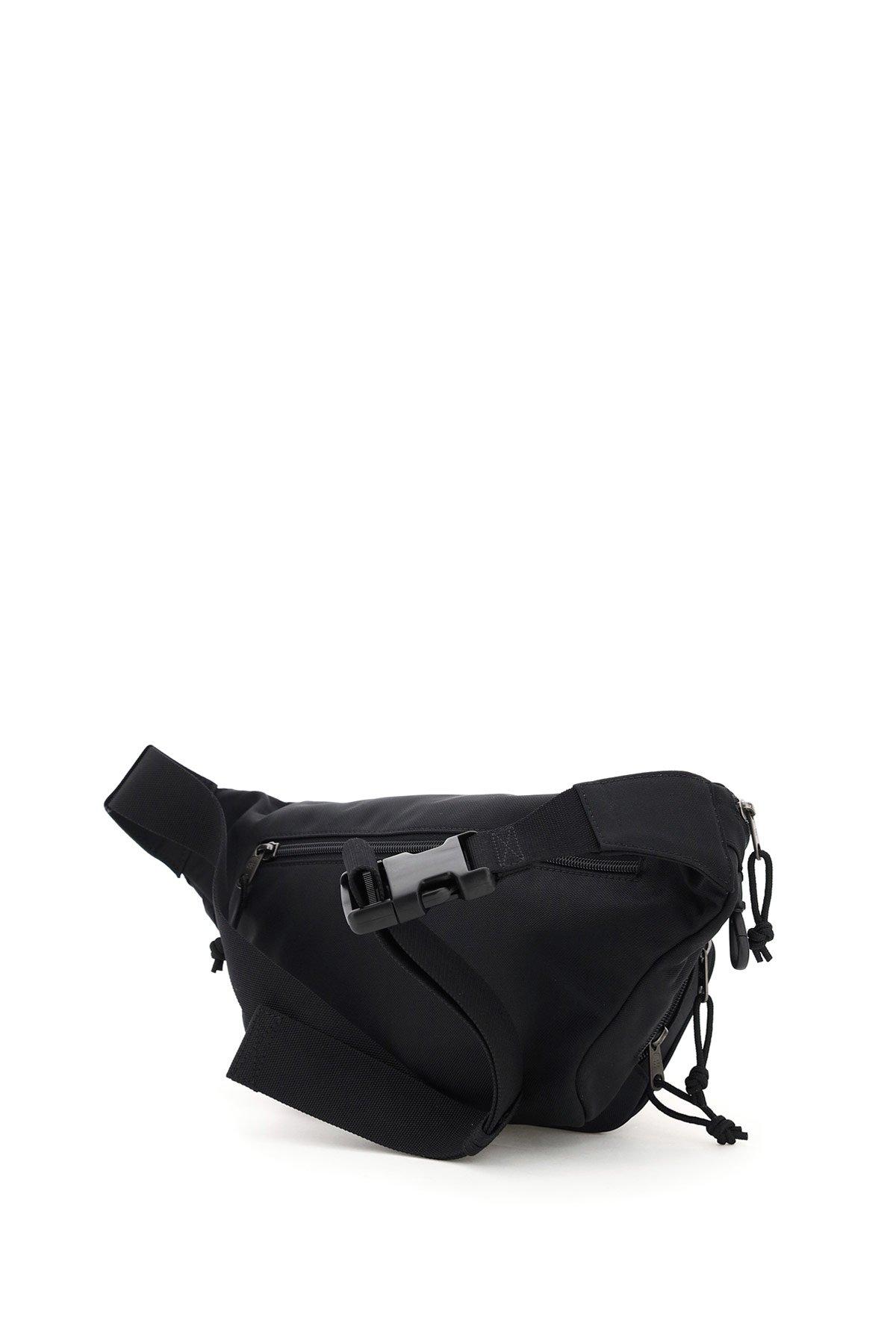 Balenciaga Synthetic Explorer Belt Bag Embroidered X Logo in Black 