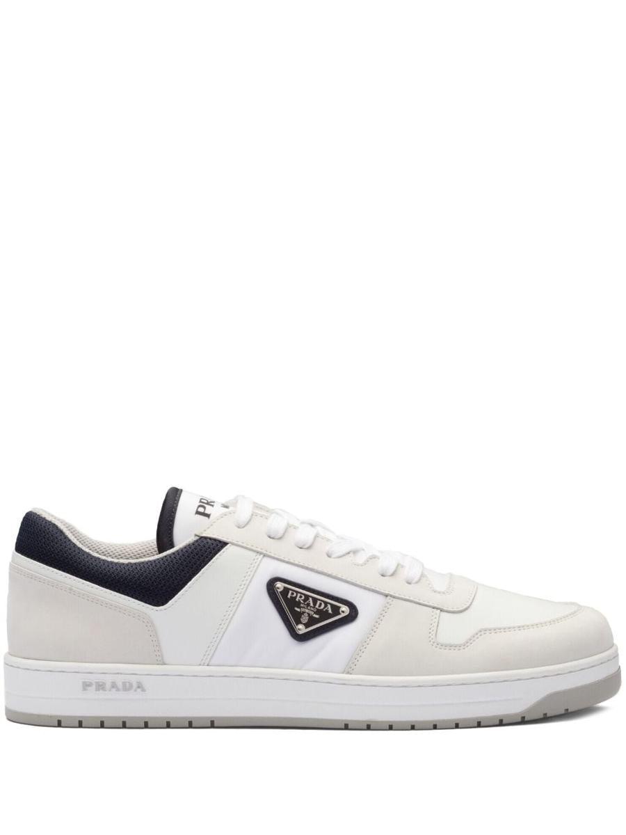 Prada Downtown Re-Nylon Low-Top Sneakers in White for Men | Lyst