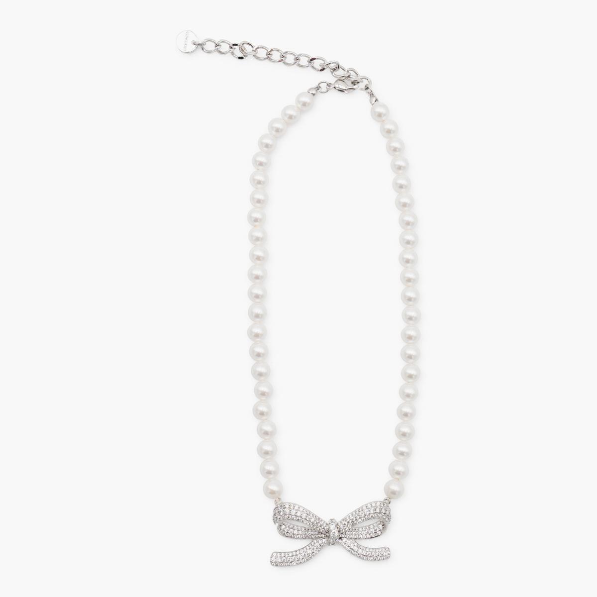 【関税・送料込み】SELF-PORTRAIT NECKLACES WHITE NECKLACE White Self-Portrait Necklaces for Women | Lyst Canada