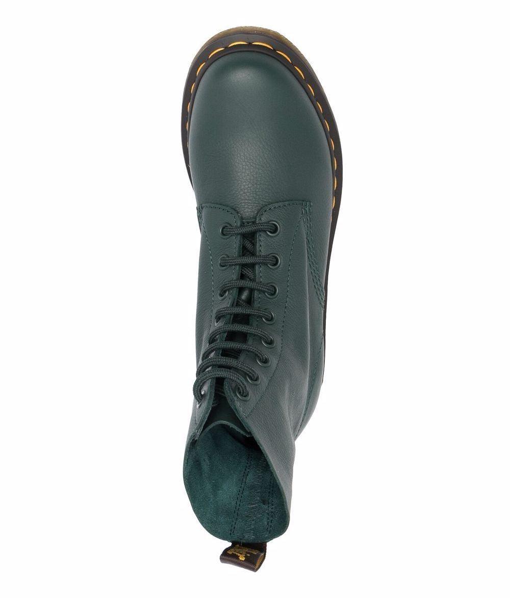 Dr. Martens 1460 Pascal Virginia Boots in Green | Lyst