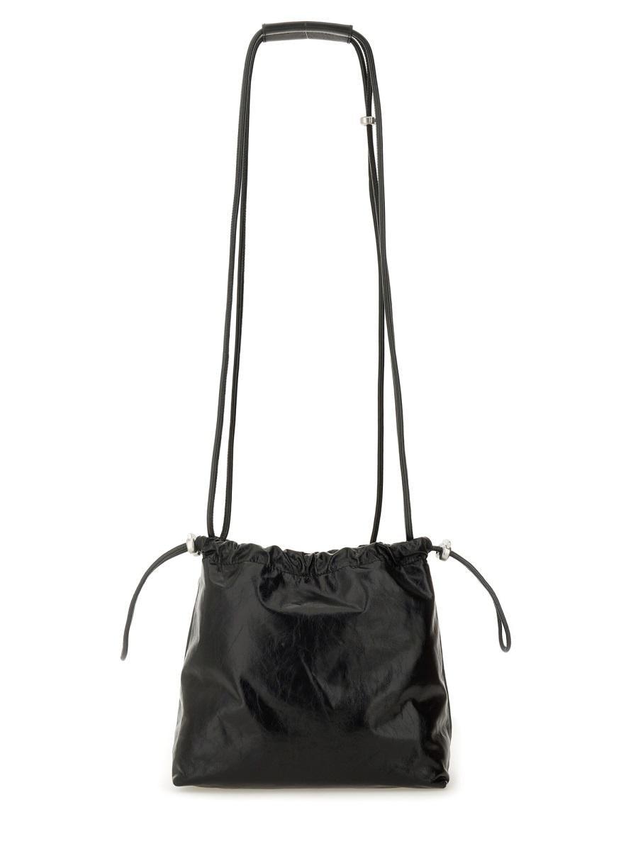 DIESEL Scrunch D Bucket Bag in Black | Lyst