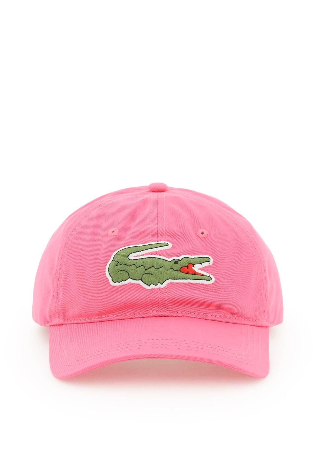 Lacoste Logo Baseball Cap in Pink for Men | Lyst