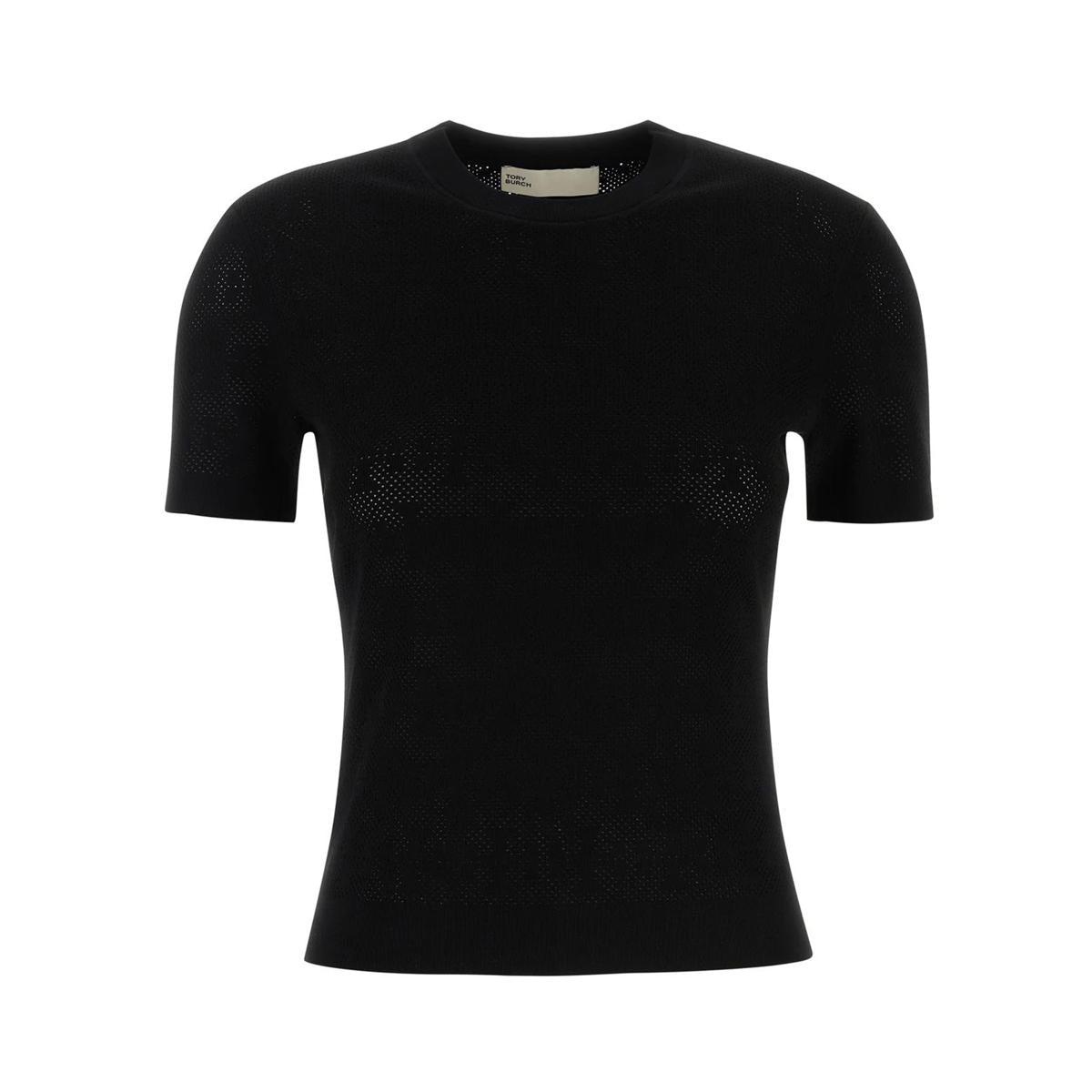 Tシャツ・カットソー TORY BURCH Black Viscose Blend Cardigan Tory Burch Black Viscose Blend Sweater | Lyst
