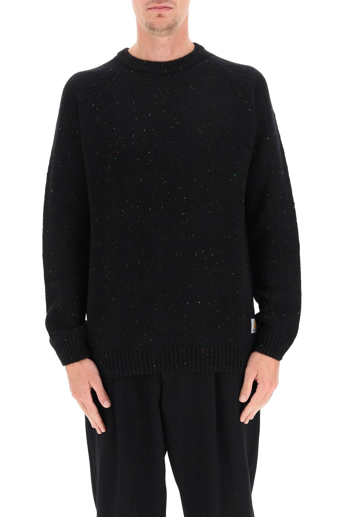 Carhartt WIP Cotton Anglistic Sweater in Black for Men - Save 50% - Lyst