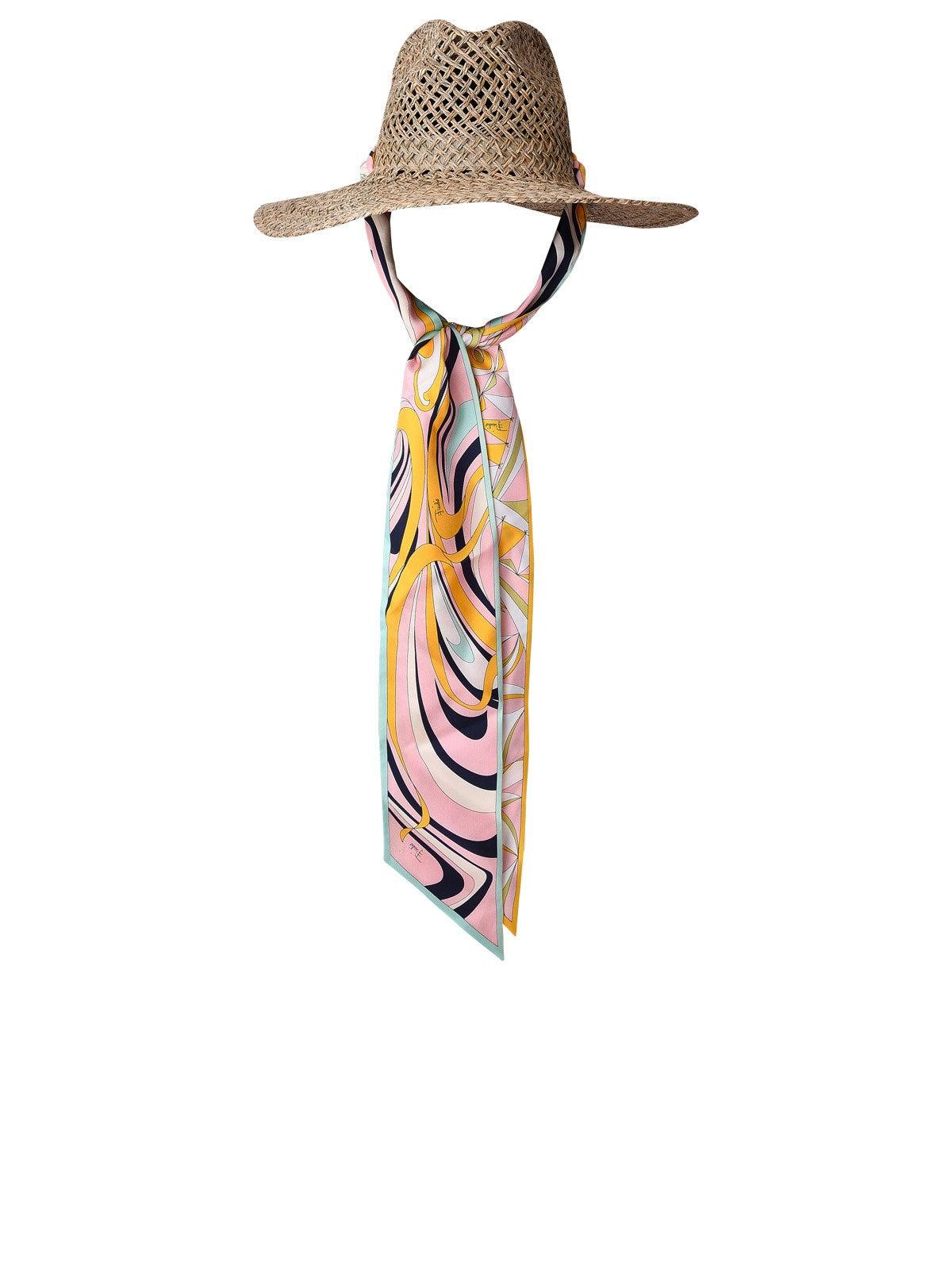 Emilio Pucci Beige Straw Hat in Natural 