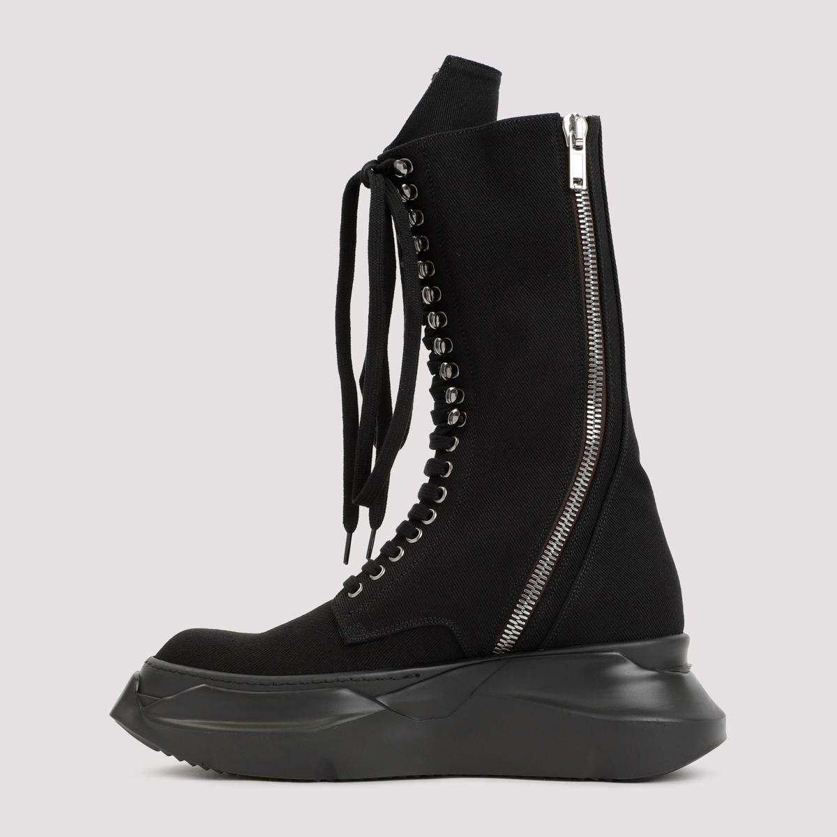 Rick Owens DRKSHDW Cargo Army Boot Shoes in Black for Men | Lyst