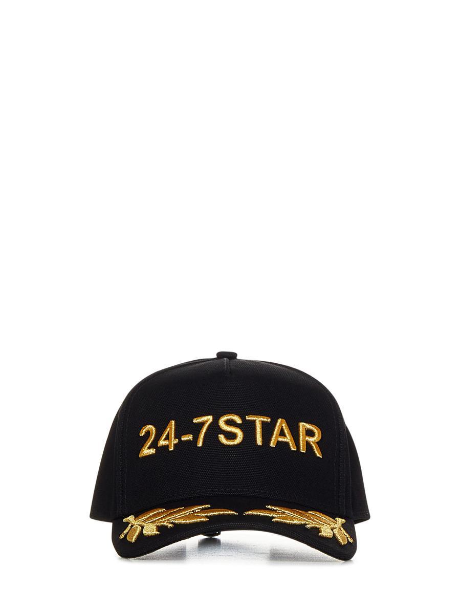 放送大学 割引 dsquared-BLACK-24-7-Star-Hat.jpeg 帽子