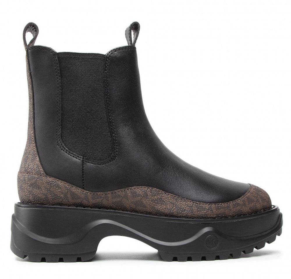 michael michael kors dupree two tone leather boot
