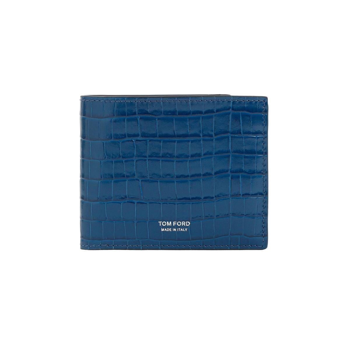 Tom Ford Bifold Calf Leather Wallet Smallleathergoods in Blue for Men