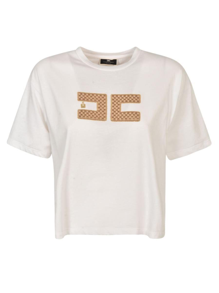 Elisabetta Franchi T-shirts And Polos in White | Lyst