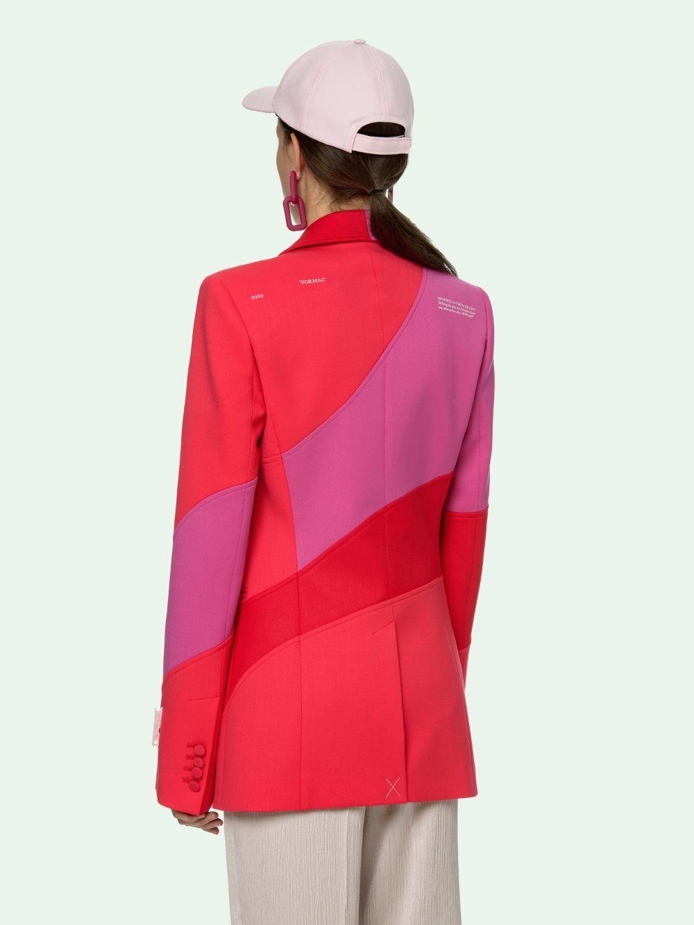 Off white top jacket pink