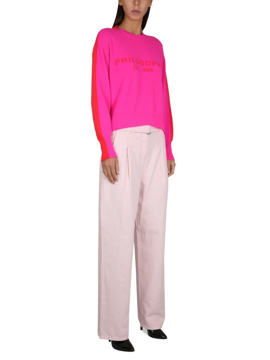パンツ PHILOSOPHY DI LORENZO SERAFINI Woman Pants Pink Pink Philosophy Di Lorenzo Serafini Pants for Women | Lyst