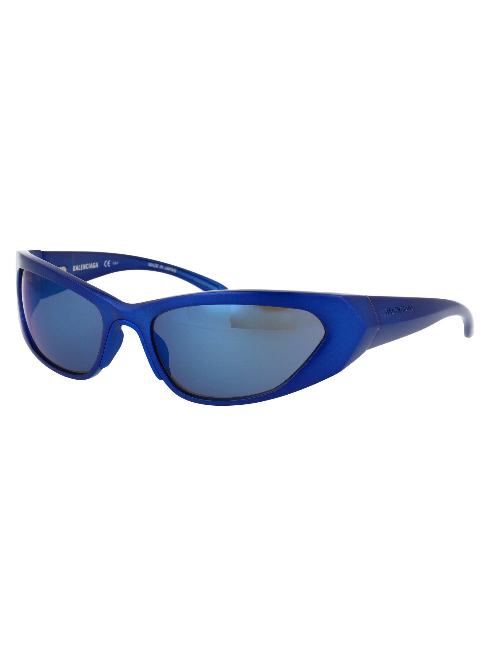 Balenciaga Cat Eye Sunglasses in Blue for Men | Lyst