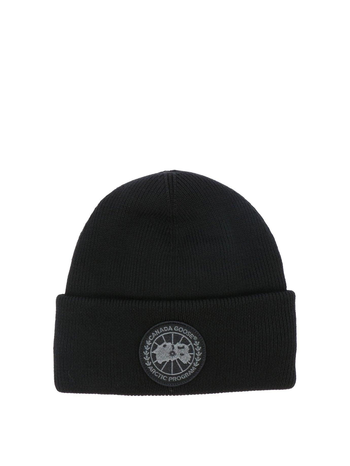 Canada Goose "large Disc Thermal" Beanie in Black for Men | Lyst